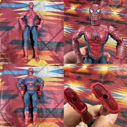 2002 Spider-Man The Movie Super Poseable 6" Tobey Maguire Marvel Toybiz Raimi