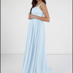 Light Blue Azazi Maternity Bridesmaid Dress