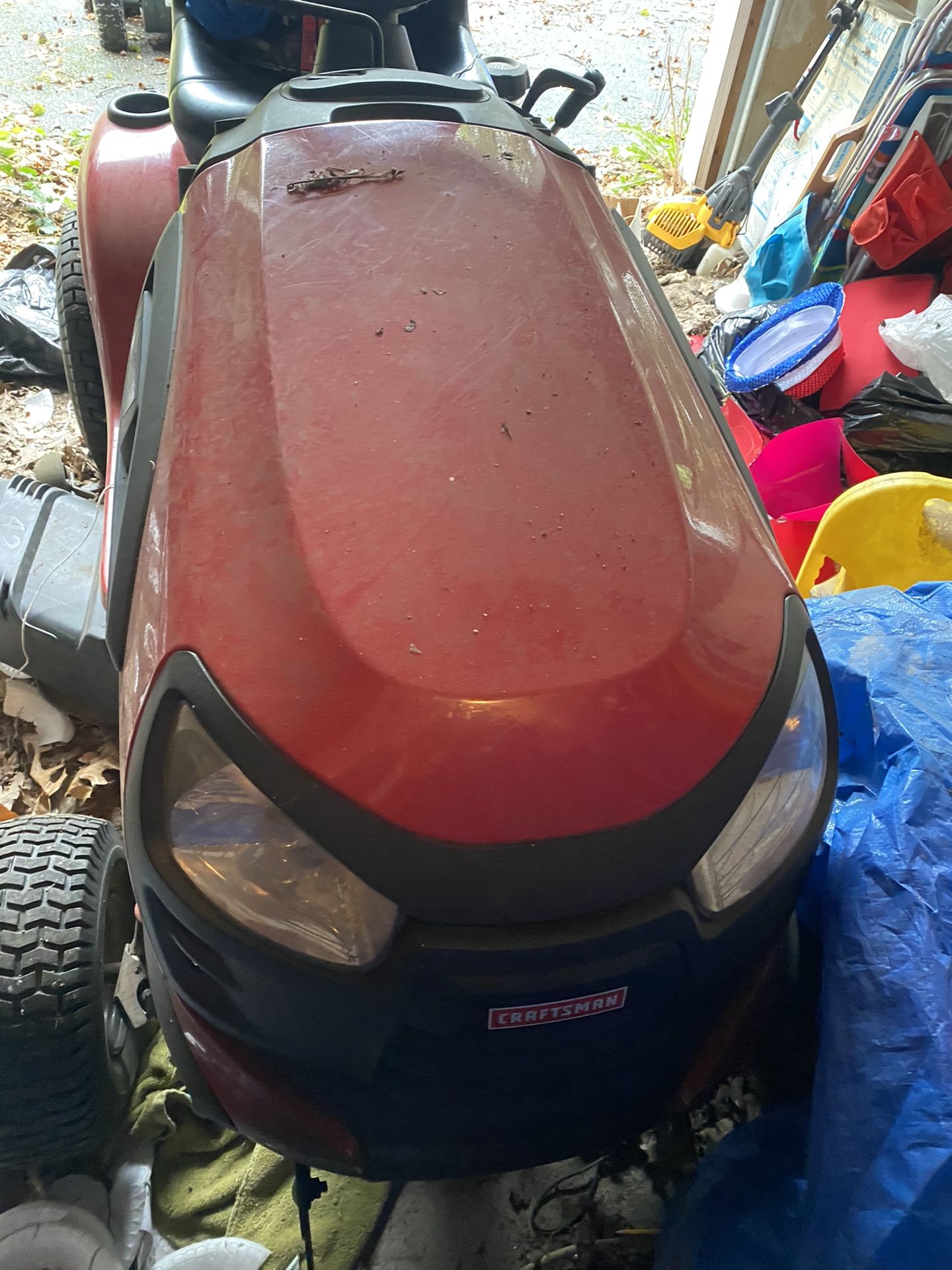 Craftsman Lawn tractor with snow blower attachment