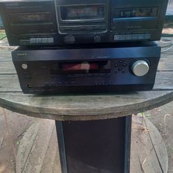 INTEGRA DTR-4.6 HOME THEATER RECEIVER AND KENWOOD DOUBLE CASSETTE PLAYER $350 FINAL PRICE SAME DAY SHIPPING 