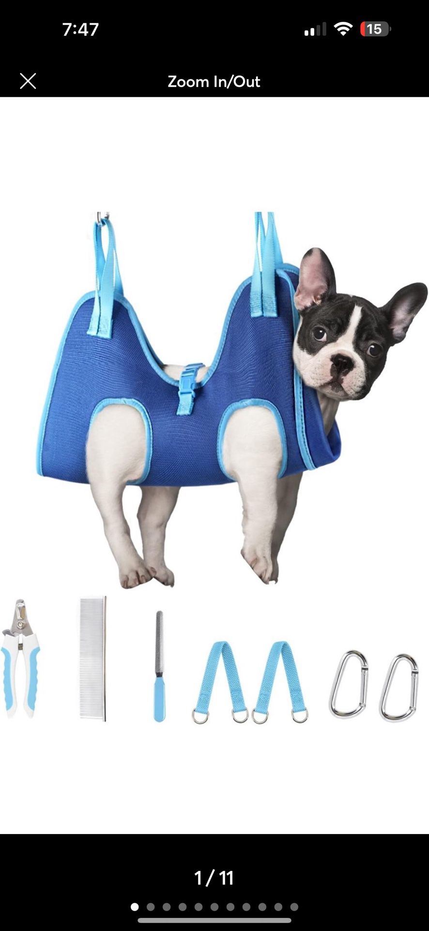 Dog Grooming Hammock for Dog and Cat small