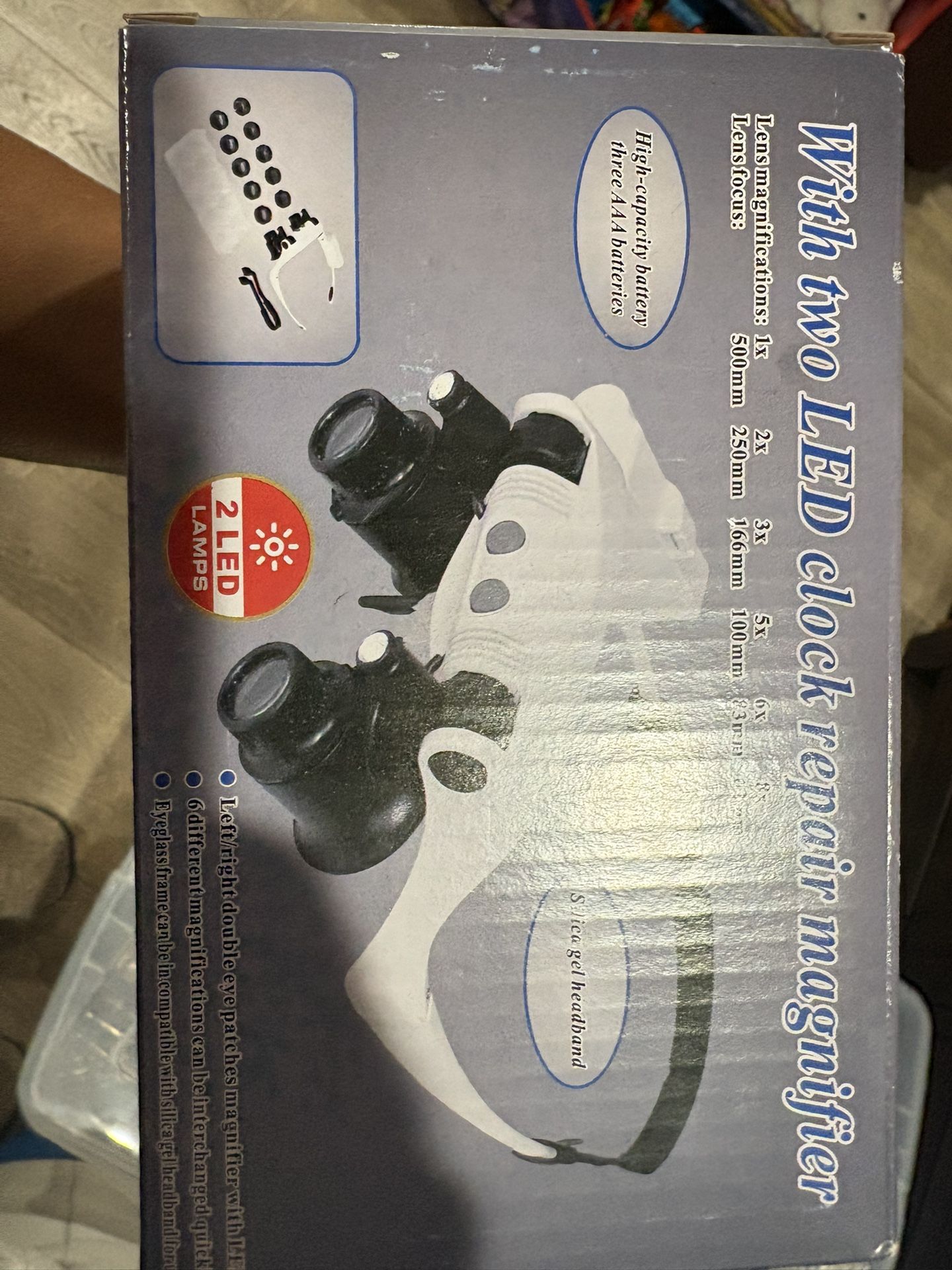 Magnifier Glasses LED Light And Microscope With Light