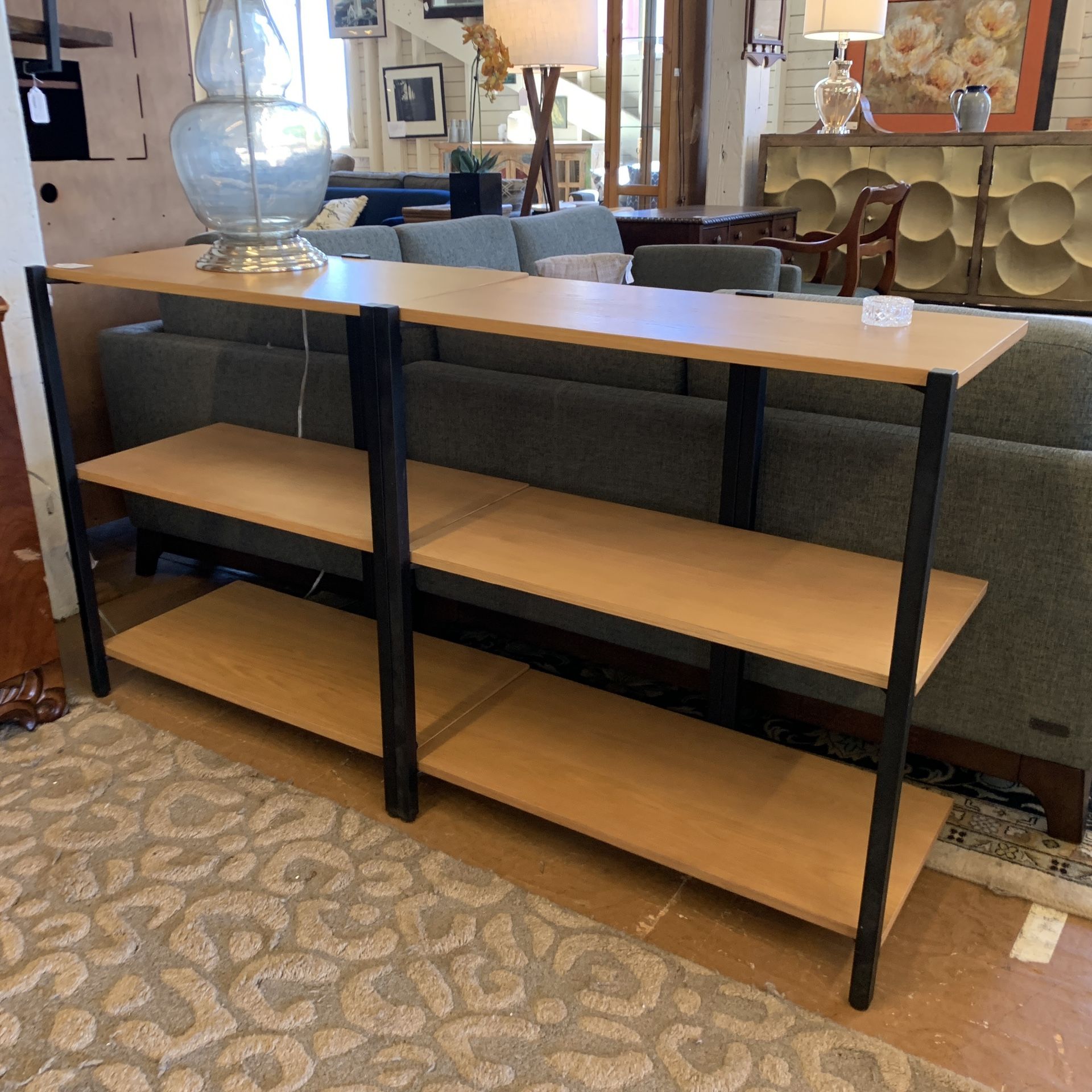 Burrow Canon Double Low Shelves