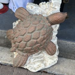 Sea Turtle Sculpture 17x17 Indoor Or Outdoor 