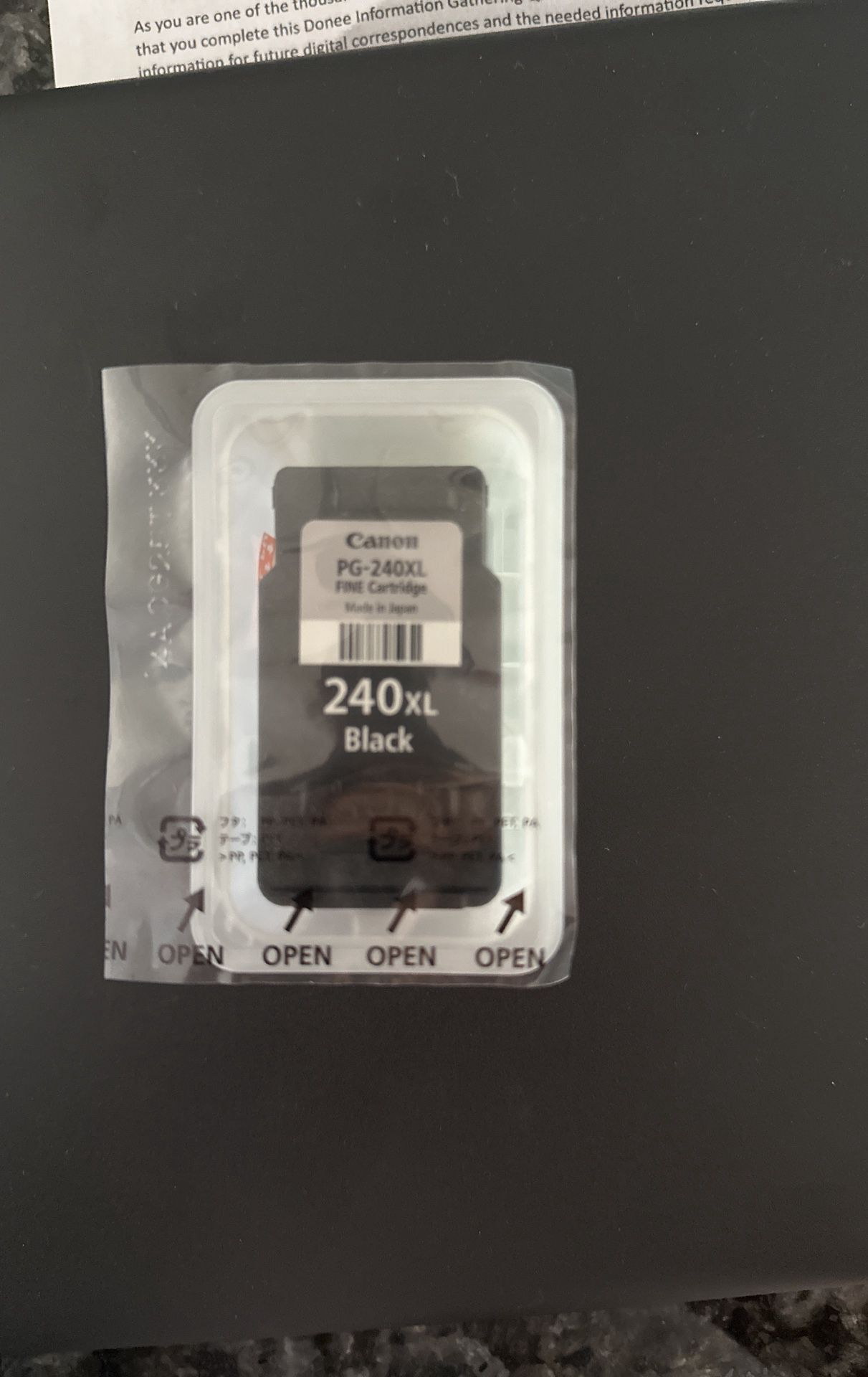Canon 240XL Black Ink NEW