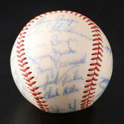 1966 Team Signed Mets Baseball