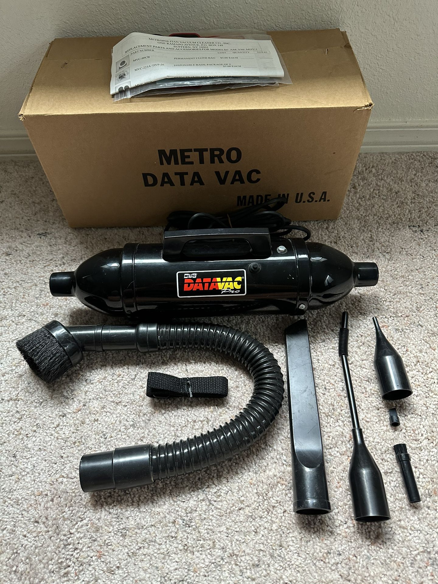 Metro DataVac Pro/Computer Vacuum/Blower