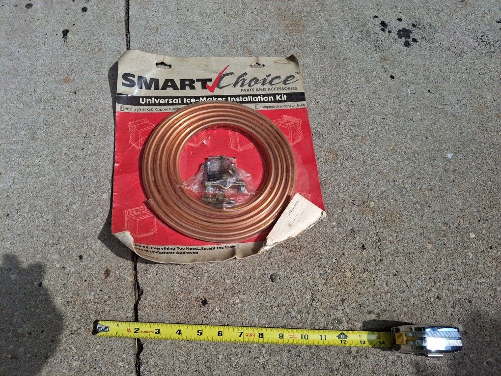 Refrigerator Ice Maker Universal Installation Kit NEW COPPER