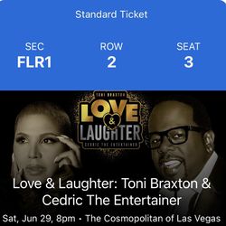 Toni Braxton/Cedric The Entertainer Tickets