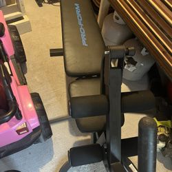 Adjustable Bench With Attachments 