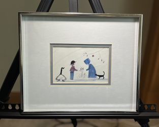 PAIR Vintage Diane Graebner Framed Signed