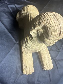 Heavy Cast Stone Egyptian Style Bust Statue