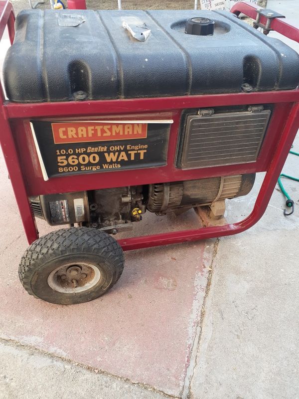 Used Craftsman 5600 Watt Generator For Sale