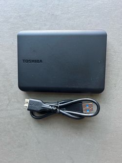 Toshiba 1TB Canvio Basic External Portable Hard Drive, Black with Cable