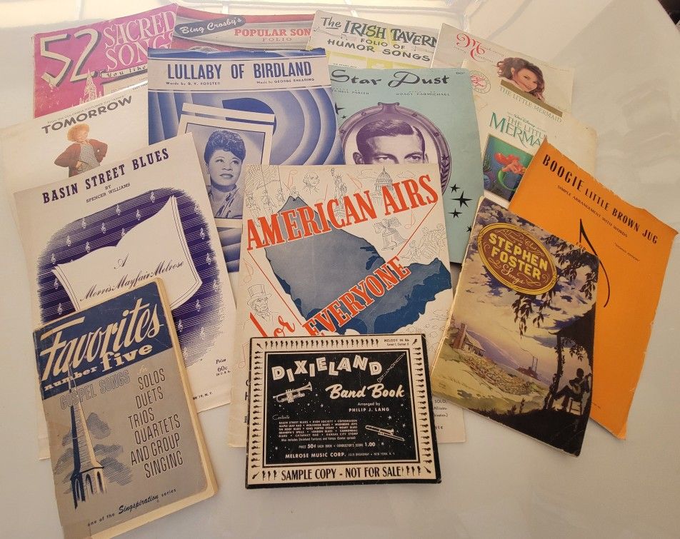 Fourteen Songbooks & Sheet Music-$1