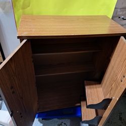 Wood Shelf Storage & Organization Cabnet-$10.00