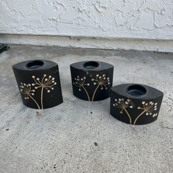 CANDLE HOLDERS SET OF 3
