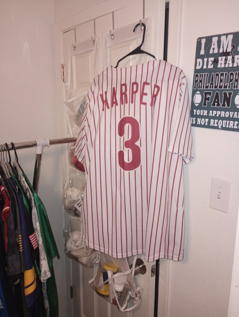Men's Large Bryce Harper Philadelphia Phillies Jersey Brand New 