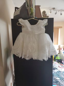 White Baby Dress, 3 Month