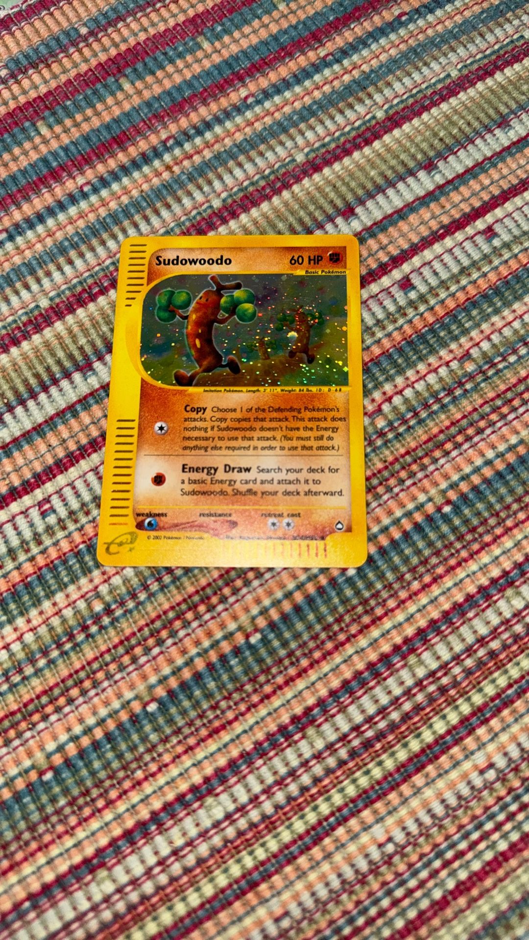 Pokémon Card: 2002 Sudowoodo