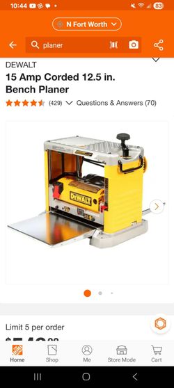 Dewalt Bench Planer