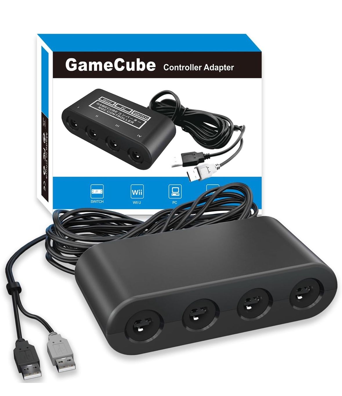 Gamecube Adapter for Nintendo Switch / Wii U / PC and Switch 2