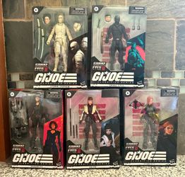GI Joe Snake Eyes Figures Set (5) (new)