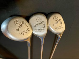 Vintage GolfSmith Custom Golf Clubs (3) good cond as is pick up deliver.