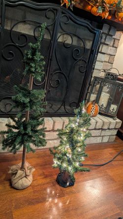 Two Christmas Trees 2' And 3'