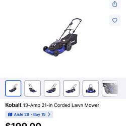 Kobalt Corded Lawn Mower