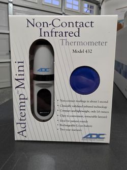 ADC Adtemp-Mini Model 432 1-Second Non-Contact Infrared Thermometer With Lanyard