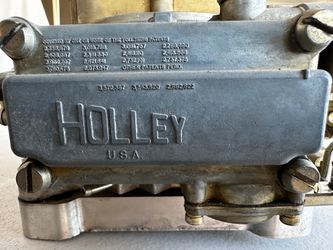 Holley carburetor 1960s
