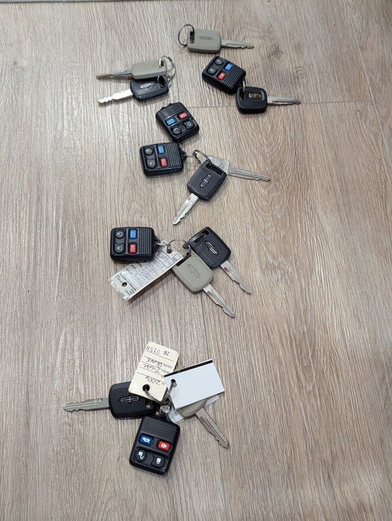 Lincoln Towncar 2006-2007 Key and Remote/Fob sets
