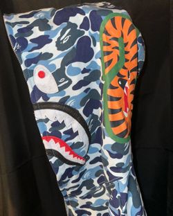 Bape Hoodie Blue L New w Bag