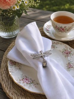 8 Metal Tablecloth Weights/Clips – Dragonfly, Bee, Butterfly & Ladybug – Outdoor Picnic