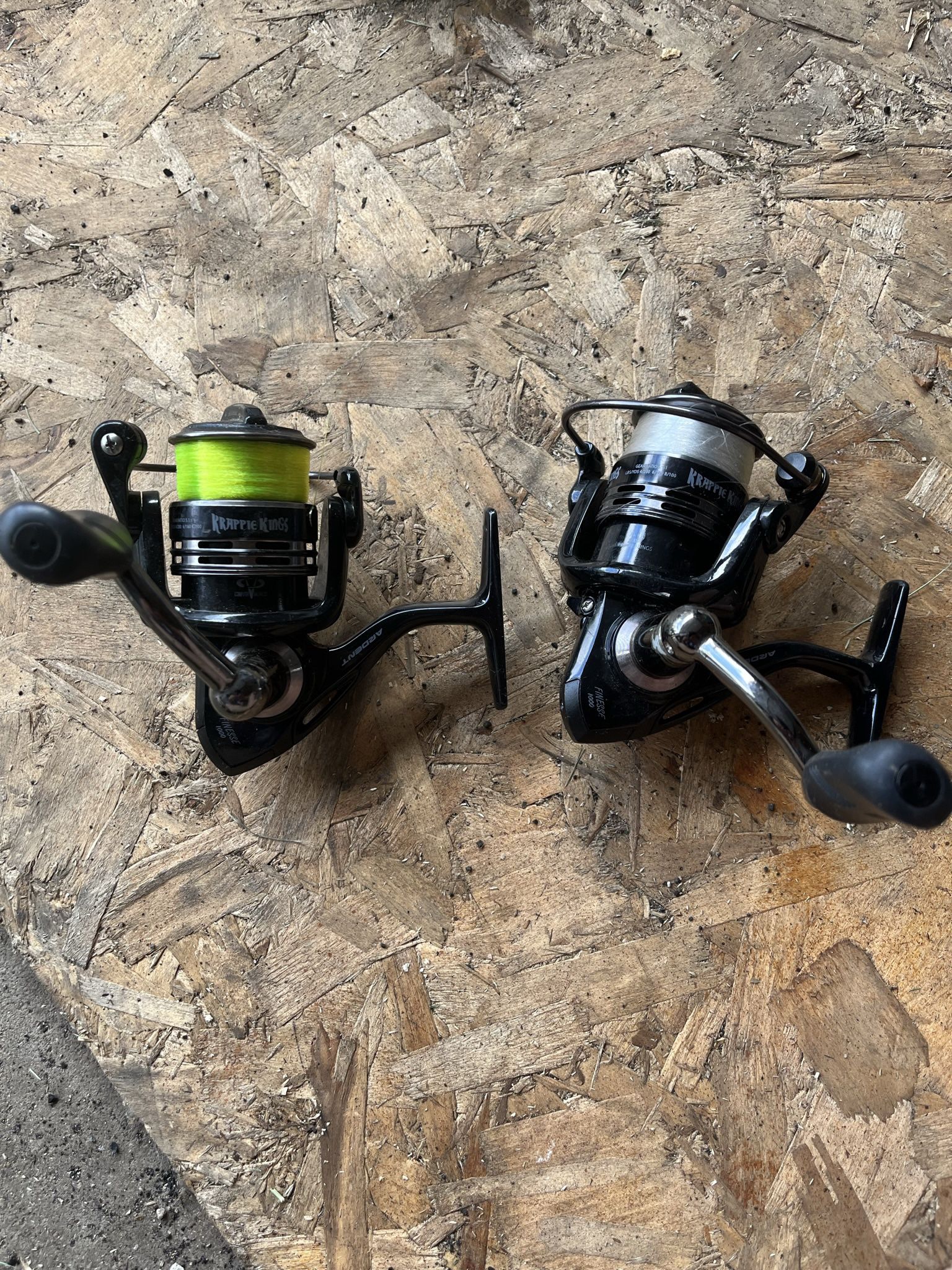 Lot Of 2 Ardent Crappie King Fishing Reels  Used 1 - Time