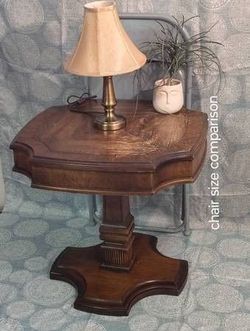 Vintage Accent Lane Table Use As Bird Cage Stand TV Fish Tank Plant