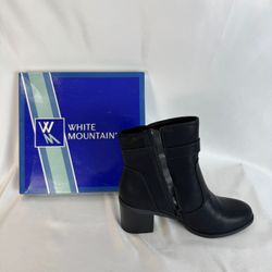 White Mountain Dessert Black Smoot Booties 9.5M
