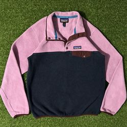 Womens Patagonia Synchilla T Snap Sweater Hoodie Jacket Size Small
