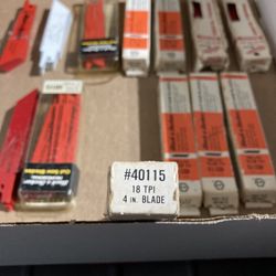 Sawzall Blades . 135 4” &  30  2 1/2  $100 For All 