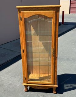 Oak Curio Cabinet