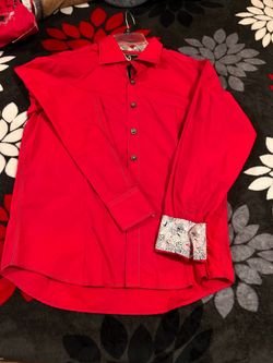 Montero Jeans Mens Shirt Red Large