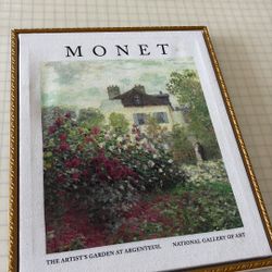 Monet “The Artist’s Garden at Argenteuil” Framed Art Print – National Gallery of Art