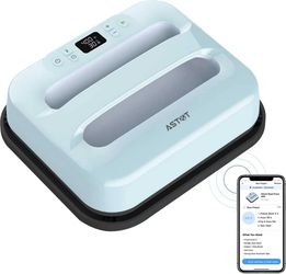 AST&T Heat Press Machine 12" x 10" Portable & Easy Heat Press for T-Shirts, Pillows, Tote Bags & More White (Heat Press Blue)