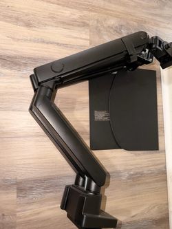 Heavy-Duty Dual Monitor Arm + Steel Reinforcement Plates