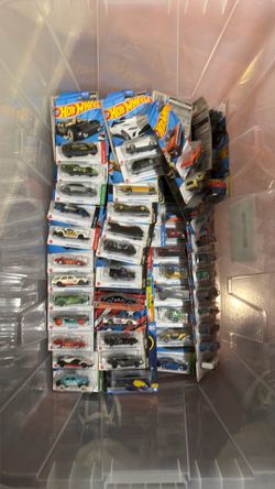 Around 200 hotwheels