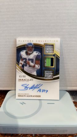 Seahawks Shawn Alexander 83/99 Patch Auto
