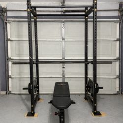 Squat Rack With Bench 