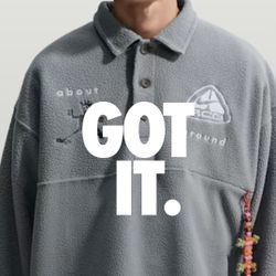 Nike ACG x CPFM L/S Polo Grey II1121-08 *NOT TRADING*