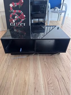 black coffee table